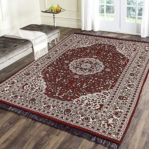 Vram Velvet Carpet - |72" inch x 108" inch | 183 cm x 275 cm | 6 Feet x 9 Feet |-Multicolor