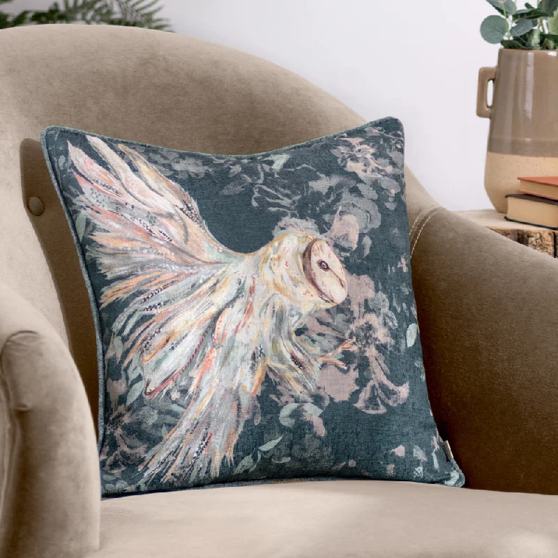 Avebury Owl Cushion Navy