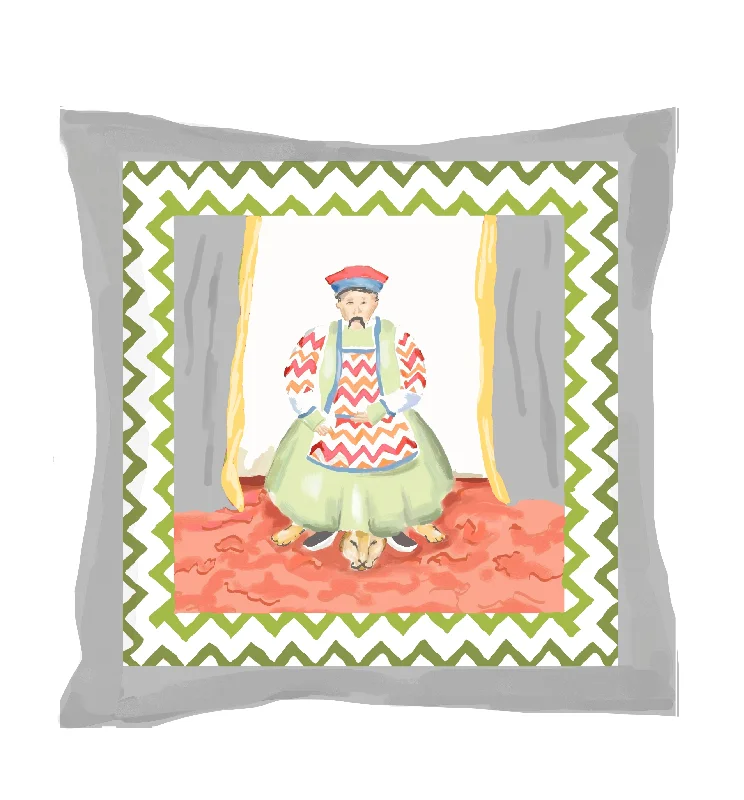 Dana Gibson Emperor Pillow in Grey