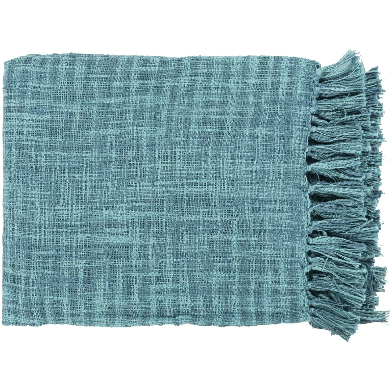 Tori Throw Blankets in Teal Color