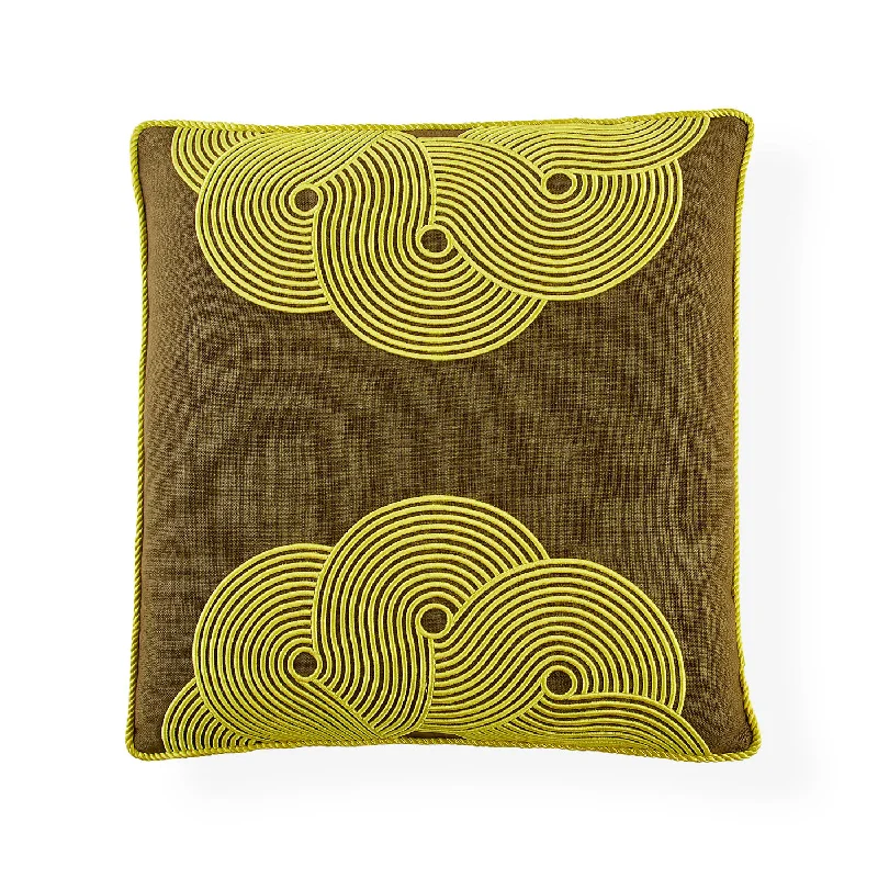 Pompidou Avocado Half Circles Pillow