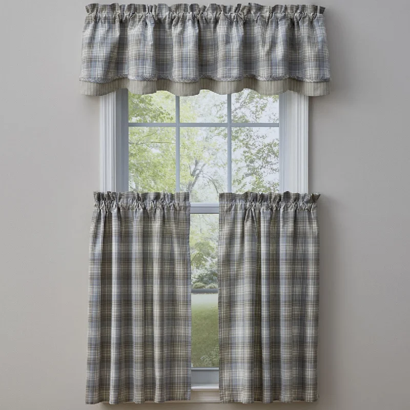 Prairie Wood Valance - Lined Layered Park Designs