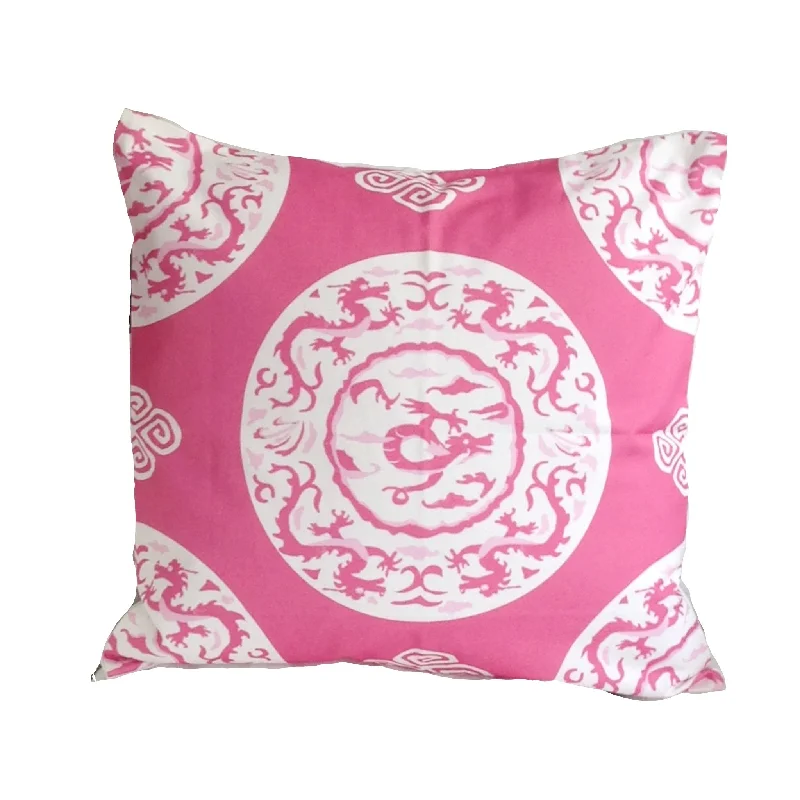 Dana Gibson Pink Dragon 22" Pillow