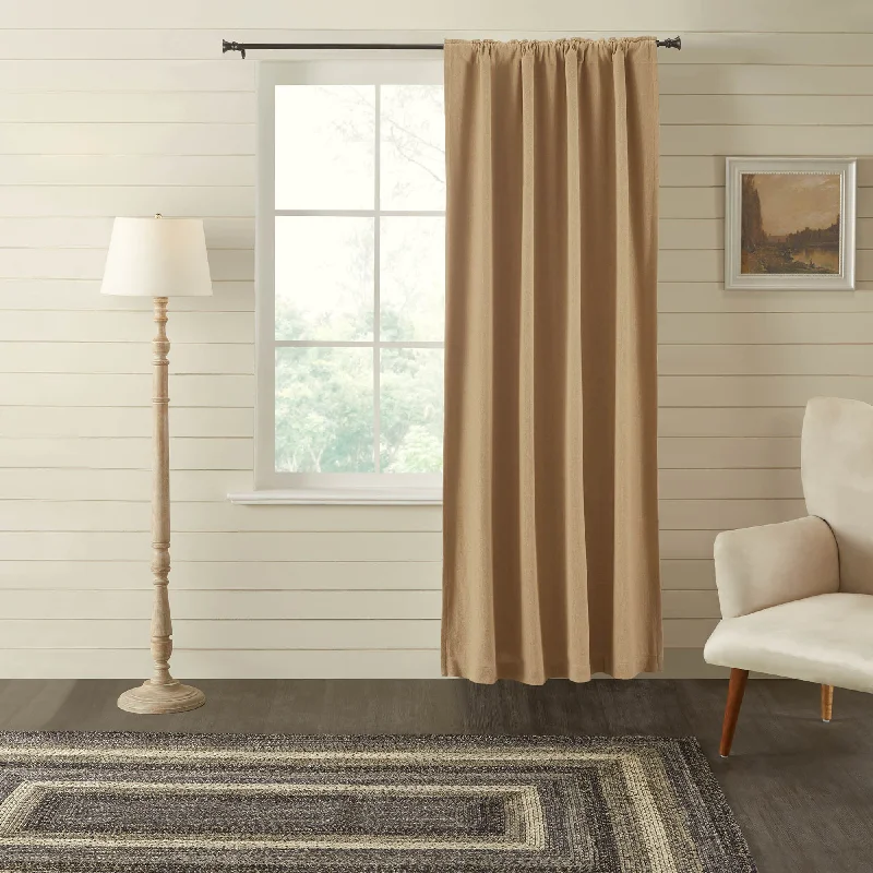 Burlap Natural Blackout Panel Curtain 84x50 VHC Brands