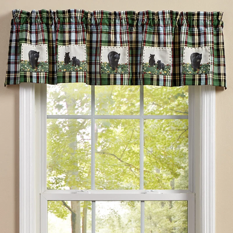 Happy Trails Bear Patch Valance - Park designs