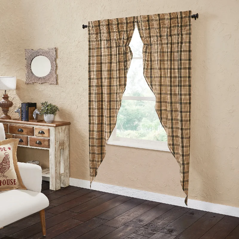 Cider Mill Plaid Prairie Long Panel Set of 2 84x36x18