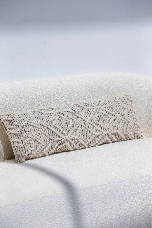 Patterned Wool Cushion With Filler (30x90 CM)