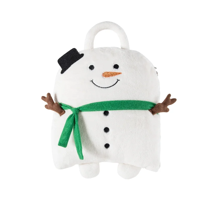 Snowman Decorative Pillow Blanket