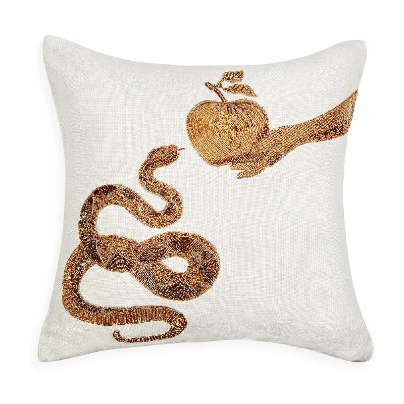 Muse Snake & Apple Pillow