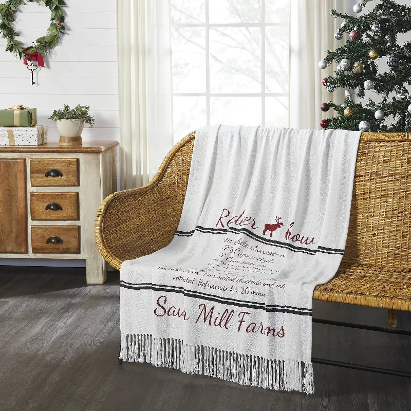 Sawyer Mill Reindeer Chow Woven Throw 60" x 50" VHC Brands