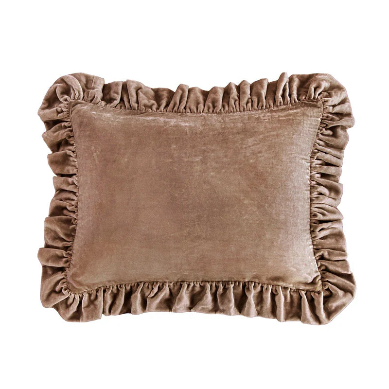 Stella Faux Silk Velvet Oblong Pillow