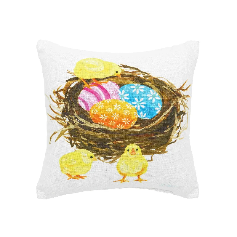 Chicks & Nest Pillow