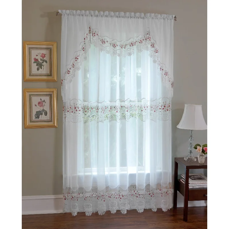 Vintage Sheer Curtain Panel 2071 2065