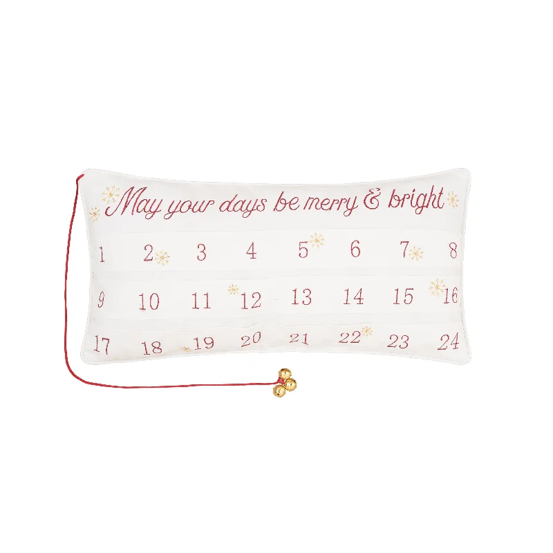 Merry & Bright Advent Decorative Pillow