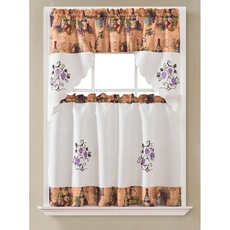 Urban Grape Kitchen Curtain