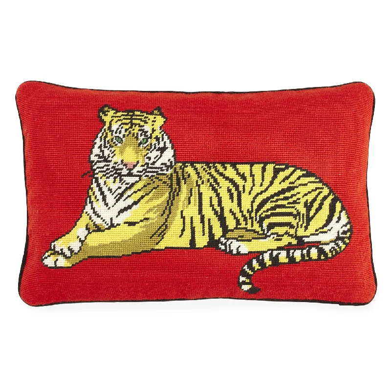 Safari Needlepoint Pillow