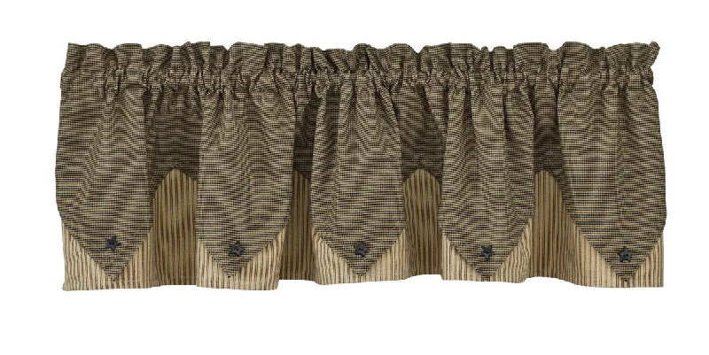 Primitive Star Valance - Point Park Designs