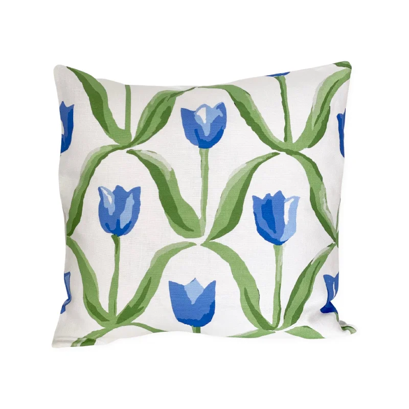 Dana Gibson Tulip on White Pillow