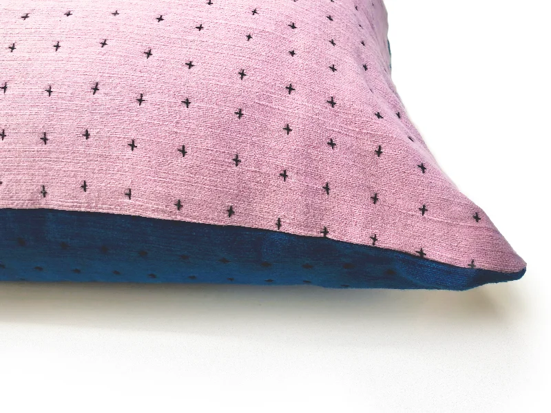 Indigo & Lavender Pillow Cover 18x18in