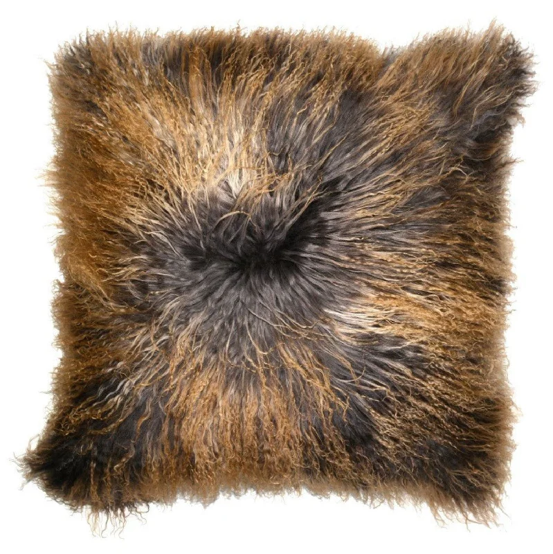 Mongolian Fur Stormy Pillow