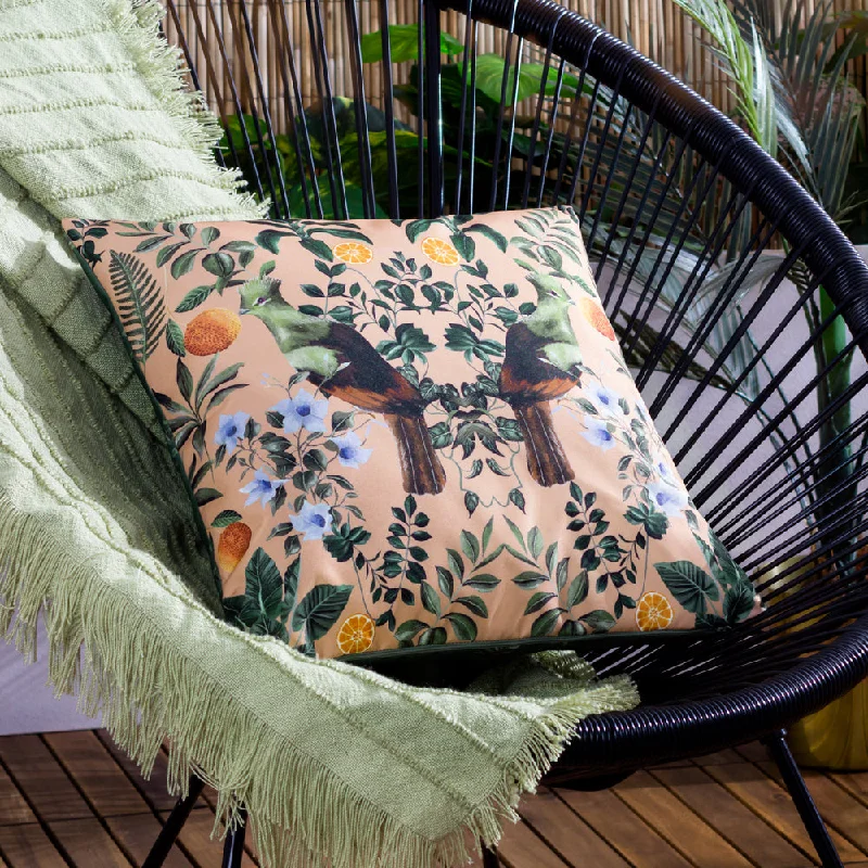 Kali Mirrored Birds Outdoor Cushion Multicolour