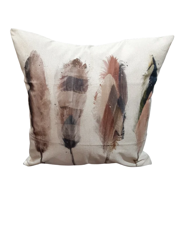 Watercolor Four Feather *Limited Edition* Pillow Cover