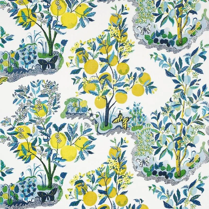 Citrus Garden Fabric in Pool