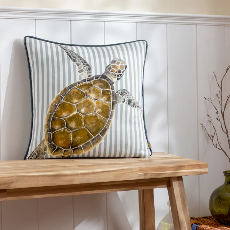 Salcombe Turtle Piped Cushion Multicolour