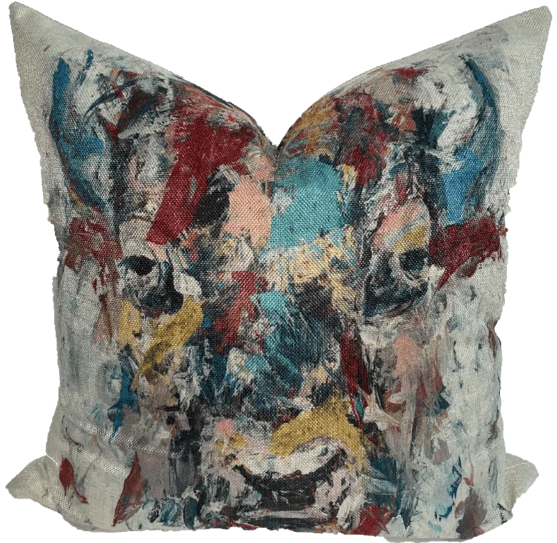 Abstract Bison Pillow *Limited Edition*