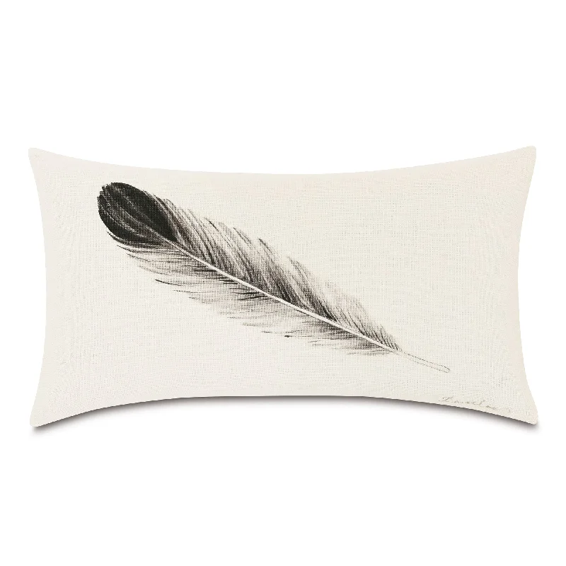 Southwestern Feather Decorative Pillow Cover 13" x 22"