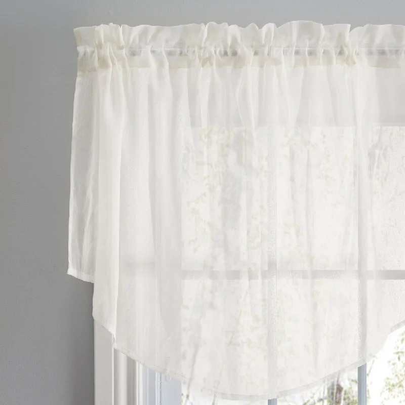 Sea Glass Semi-sheer Rod Pocket Kitchen Curtains - Tier, Swag or Valance (Sold Separately)