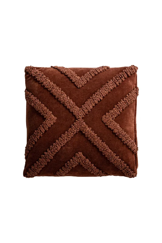 Brown Velvet Cushion | Vical Home Petra