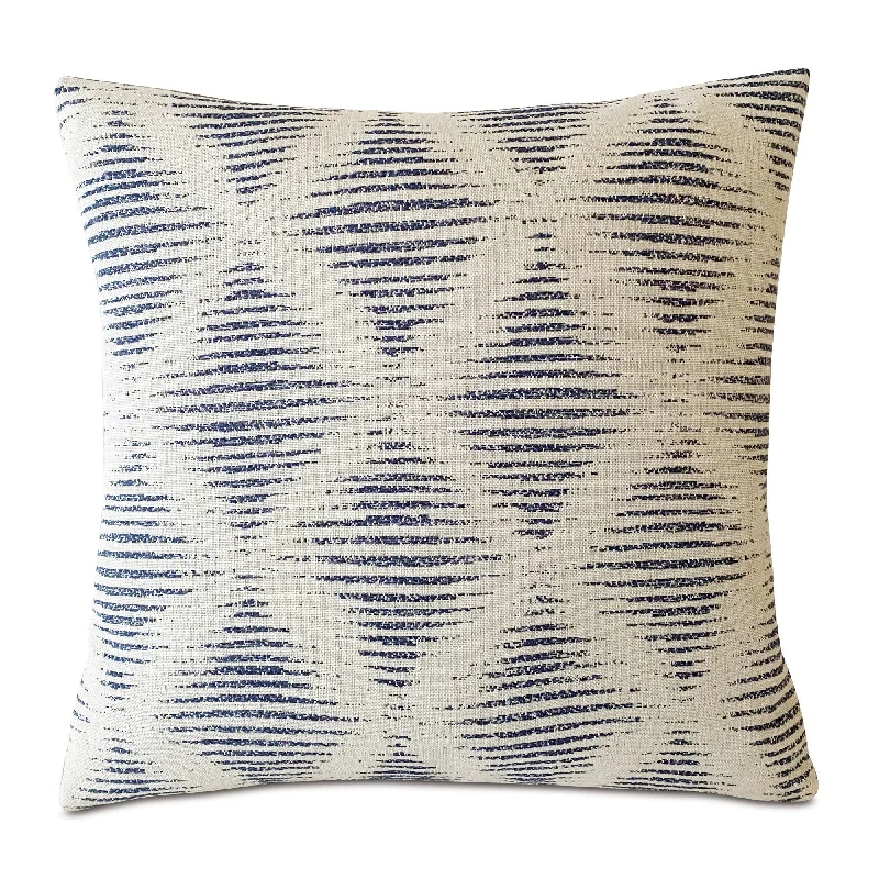 Teena Denim Geometric Throw Pillow Cover 20x20