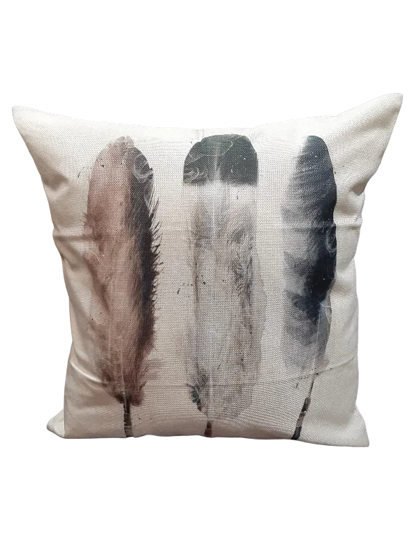 Watercolor Three Feather *Limited Edition* Pillow Cover