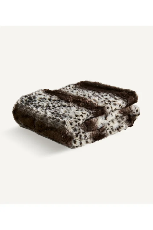 Spotted Microfiber Throw Blanket | Vical Home Raccoon