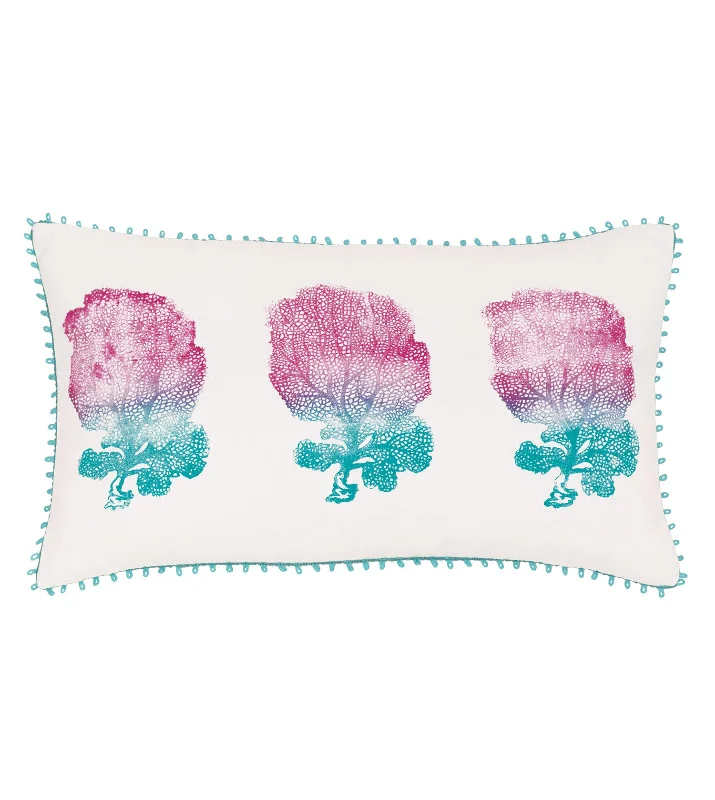 Coral Reef Outdoor Lumbar Pillow Cover 13x22