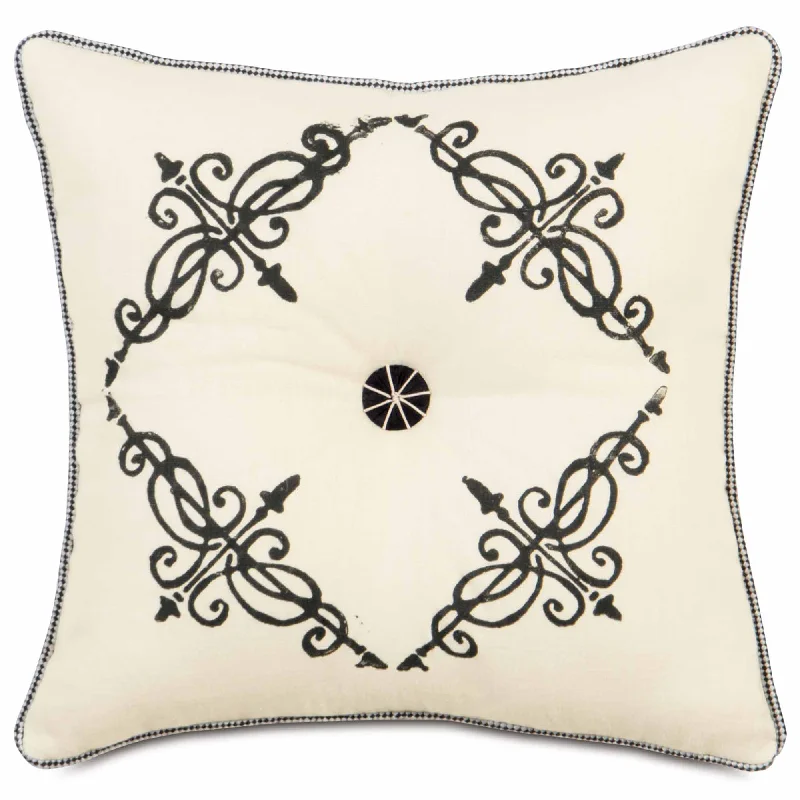 Catherine Block Printed Throw Pillow Cover 16x16