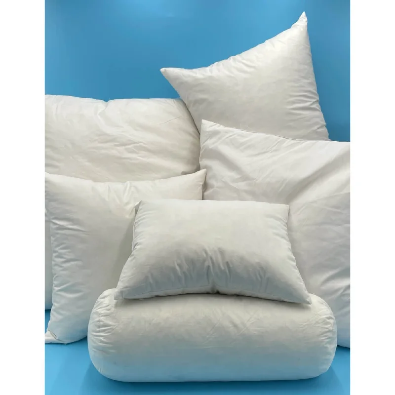 10% Goose Down 90% Feather Pillow Insert. Various Sizes