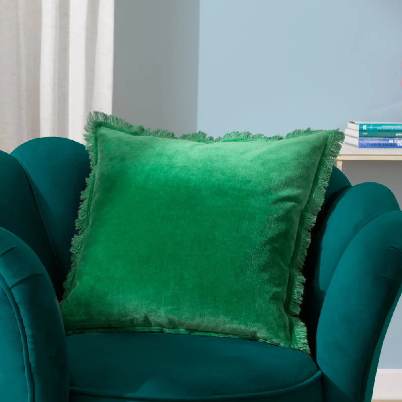 Gracie Cushion Emerald Green