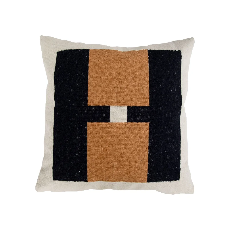 BARCELONA COLORBLOCK PILLOW - BLACK