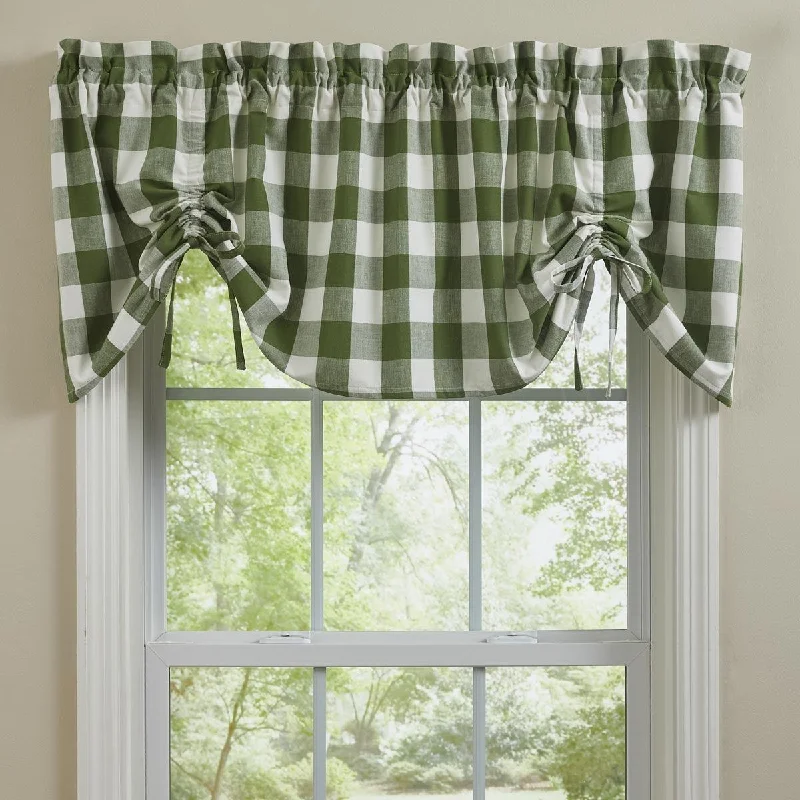 Wicklow Check Valance - Farmhouse Sage Park designs