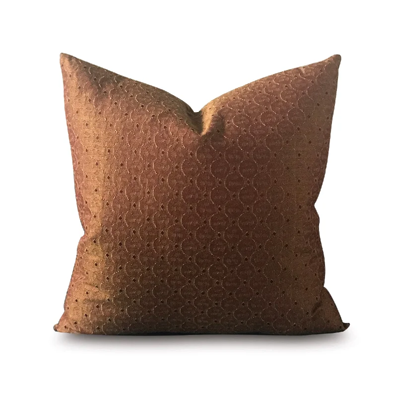 Golden Sheen Geometric Throw Pillow Cover 22x22