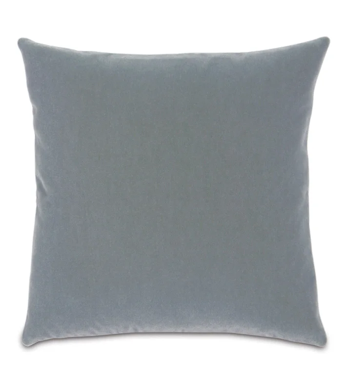 Luxury Mohair Decorative Pillow Cover in Skyway