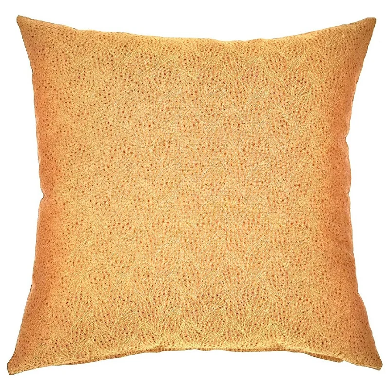 Dotted Orange Modern Throw Pillow Cover