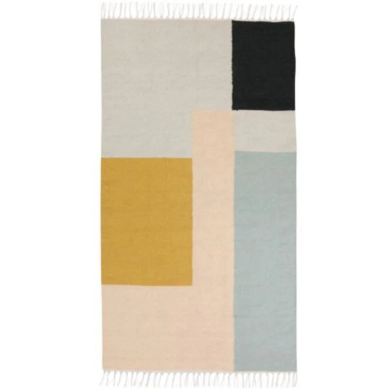 Kelim Rug, Squares, Small 80 x 140 cm