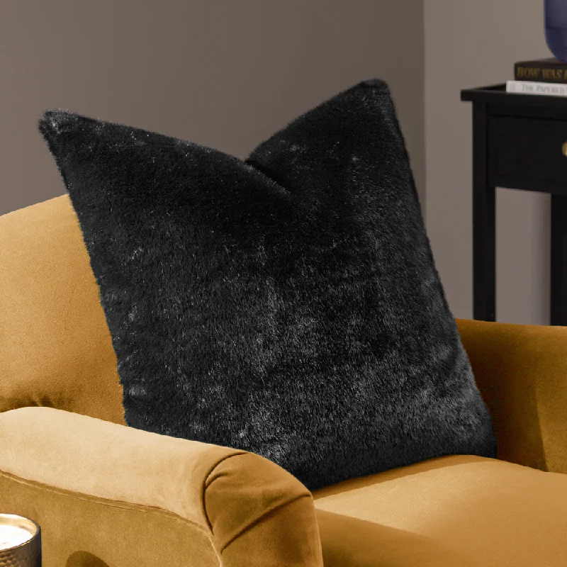 Stanza Faux Fur Cushion Jet