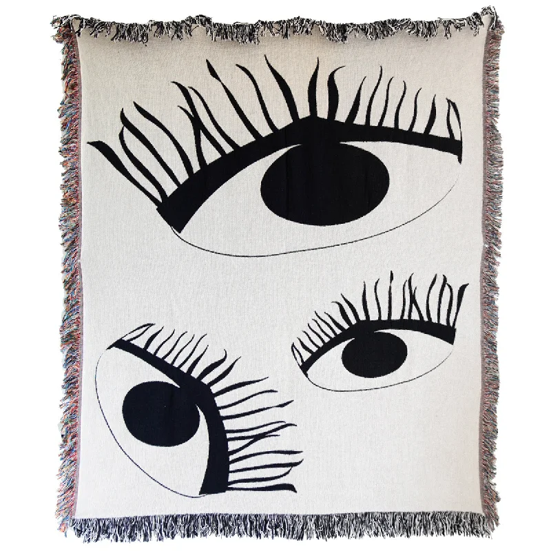 Third Eye Woven Throw Blankets