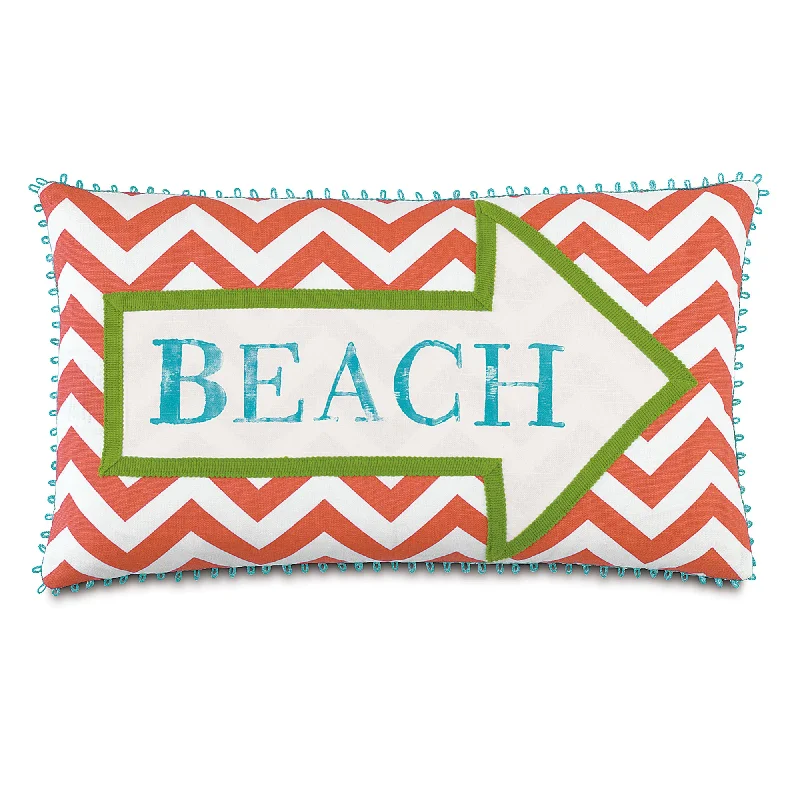 Tropical Sandy Shores Lumbar Pillow Cover 13x22