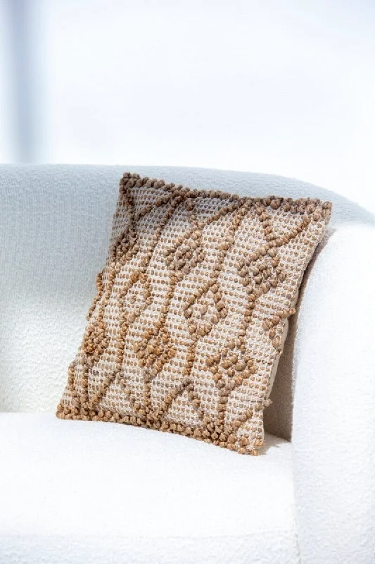 Natural Jute Cushion With Filler (60x60 CM)