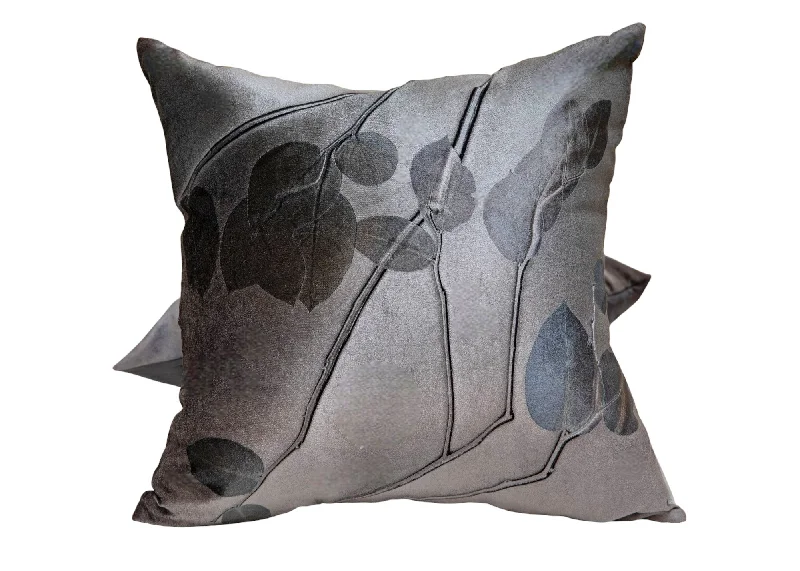 Kohl Lemon Leaf On Solana Signature Velvet Pillows